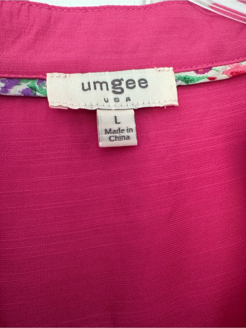 Umgee Hot Pink Ruffled Tiered Midi Dress - Picture 4 of 9